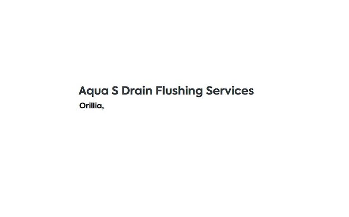 Aqua S Drain Flushing Services