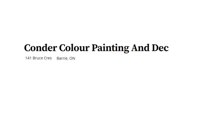 Conder Colours Painting-Decorating