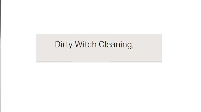 Dirty Witch Cleaning