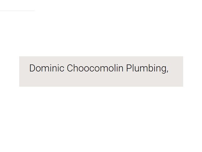 Dominic Choocomolin Plumbing
