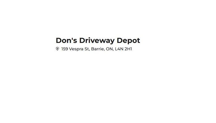Don’s Driveway Depot