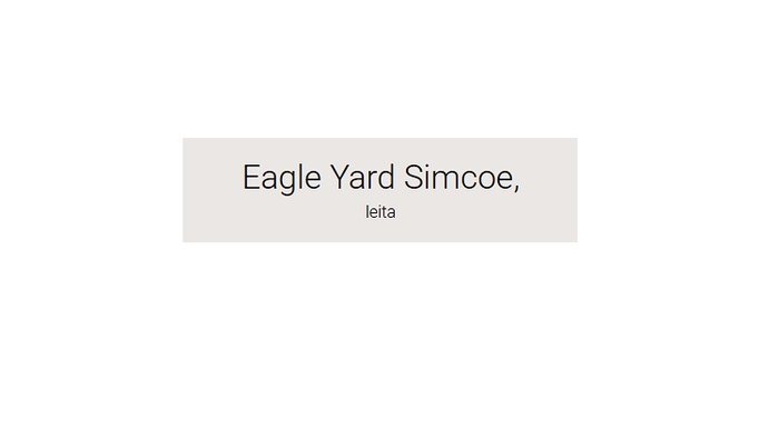 Eagle Yard Simcoe