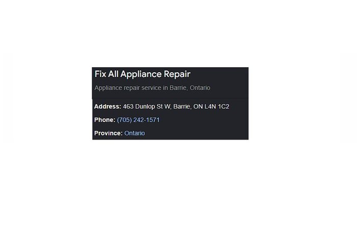 Fix All Appliance Repair