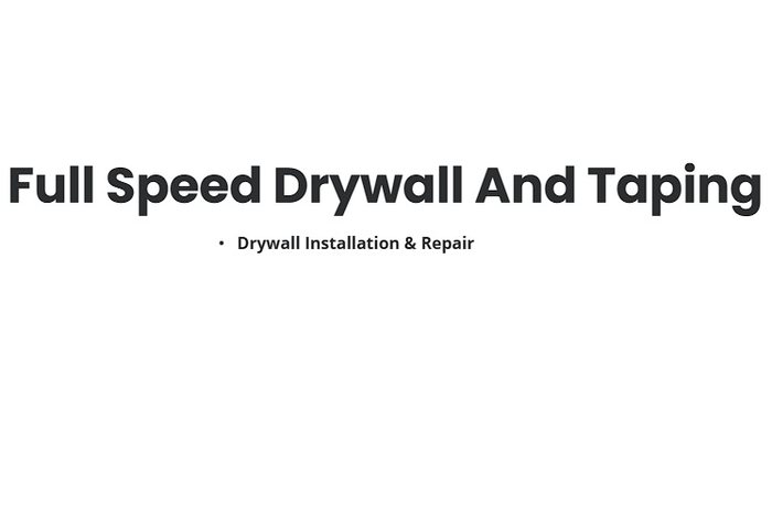 Full speed, drywall and taping