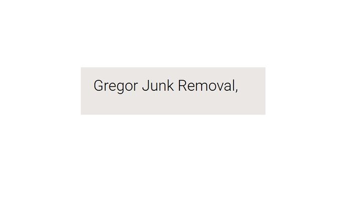 Gregor Junk Removal