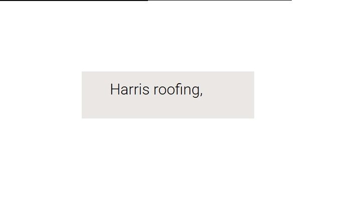 Harris roofing