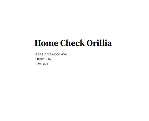 Home Check Orillia