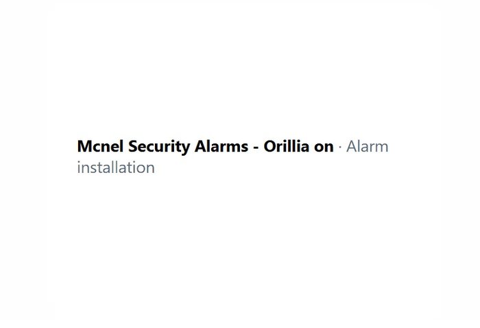 Mc Nel Security Alarms