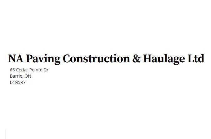 N A Paving Construction Ltd