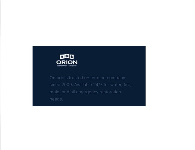 Orion restoration service inc