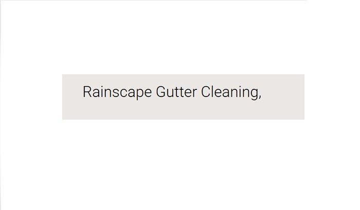 Rainscape Gutter Cleaning