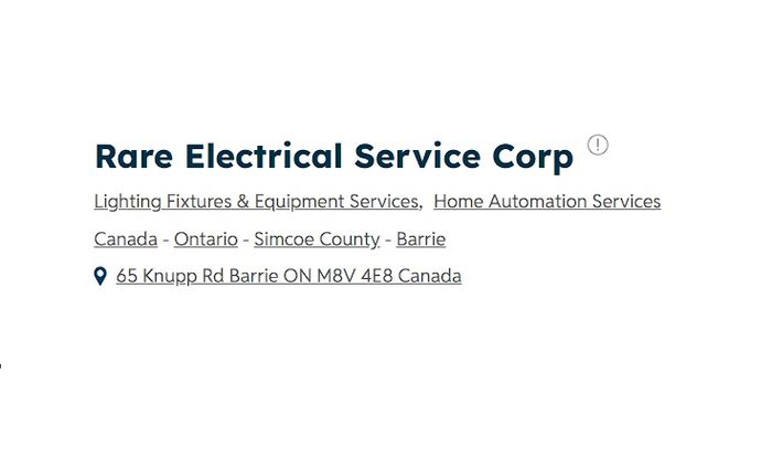 Rare Electrical Service Corp.