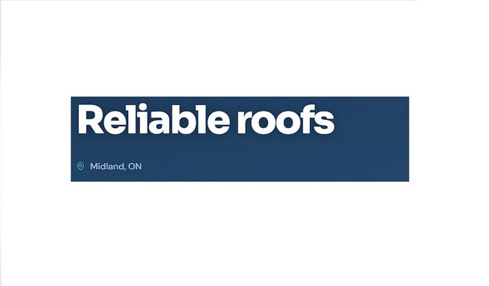 Reliable roofs