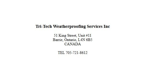 Tri-Tech Weatherproofing Services Inc.