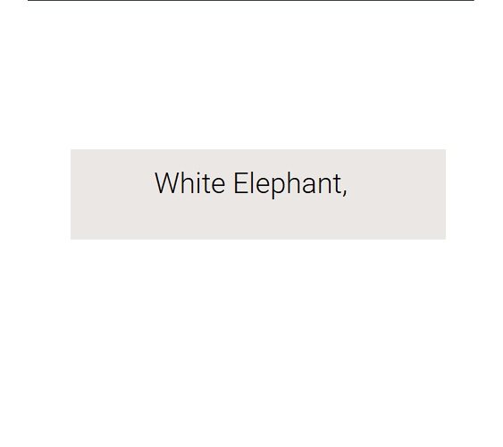 White Elephant