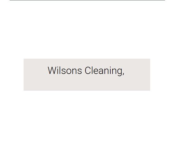 Wilsons Cleaning